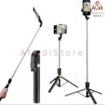 4-in-1 Bluetooth Selfie Stick with Tripod & LED Selfie Light - Image 5